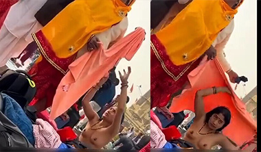 Desi Bhabhi Bath Outdoor Changing Clothes Captured MMS HD