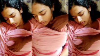 Brother Press Sleeping Hot Sister Boobs Captured