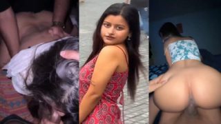 Telugu Mallu Girl Threesome – Sex Hard Riding With BF