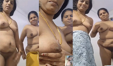 Telugu Lesbian Aunty’s Enjoying Showing Mms