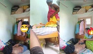 Telugu Maid Aunty With House Owner Son Affair Leak