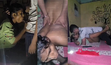 Telugu Mallu Young Wife Threesome Sex Shared With Friend