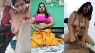 Horny Telugu Tanker Milf Blowjob – Threesome Fucking View