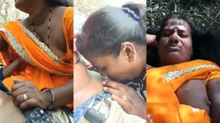 Telugu Village Aunty Affair Fucking Outdoor Mms