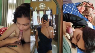 Telugu Mallu Gf Giving Blowjob to Her Bf Dick
