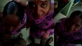 Desi Telugu Maid Aunty – Blowjob Fucking